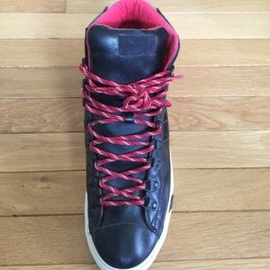 Pro Keds High Top Black Leather Sneakers